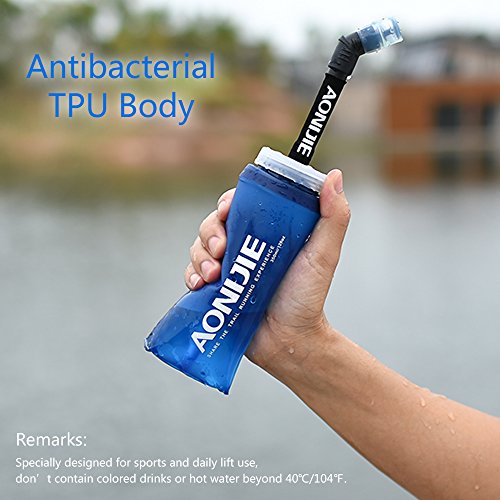 Botella blanda comprimible Docooler con pajita, sin BPA, para corredores, 600ML(1PCS), 600 ml Botella blanda comprimible Docooler con pajita, sin BPA, para corredores, 600ML(1PCS), 600 ml