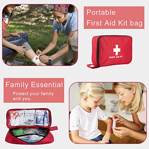Botiquín de Primeros Auxilios de 180 Piezas WEINAS® Kit de Primeros Auxilios Súper Compacto y Profesional para Hogar, Oficina, Deportes, Senderismo, Supervivencia, Emergencias, Viajes, Camping - Rojo Botiquín de Primeros Auxilios de 180 Piezas WEINAS® Kit de Primeros Auxilios Súper Compacto y Profesional para Hogar, Oficina, Deportes, Senderismo, Supervivencia, Emergencias, Viajes, Camping - Rojo