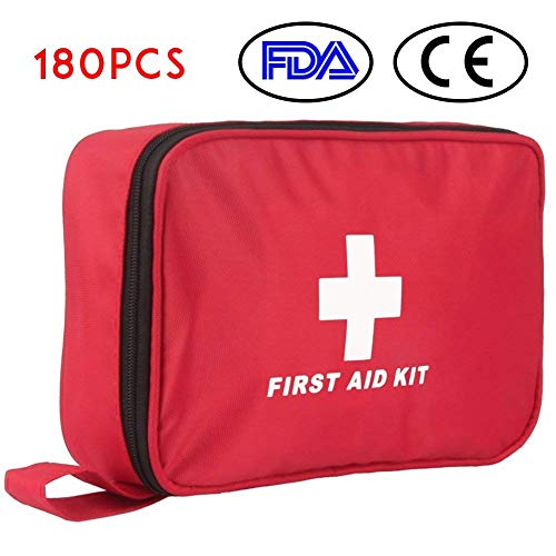 Botiquín de Primeros Auxilios de 180 Piezas WEINAS® Kit de Primeros Auxilios Súper Compacto y Profesional para Hogar, Oficina, Deportes, Senderismo, Supervivencia, Emergencias, Viajes, Camping - Rojo Botiquín de Primeros Auxilios de 180 Piezas WEINAS® Kit de Primeros Auxilios Súper Compacto y Profesional para Hogar, Oficina, Deportes, Senderismo, Supervivencia, Emergencias, Viajes, Camping - Rojo