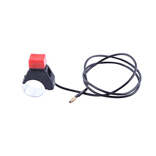Botón de interruptor de parada universal, Interruptor de parada de llama de parada del motor de seguridad con línea para mini Moto Quad Dirt Bike, para 22mm manillar 49cc motocicleta Botón de interruptor de parada universal, Interruptor de parada de llama de parada del motor de seguridad con línea para mini Moto Quad Dirt Bike, para 22mm manillar 49cc motocicleta