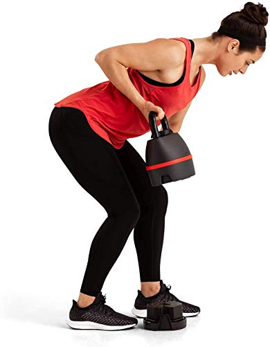 Bowflex SelectTech 3.5-18 kg Kettlebell, Unisex-Adult, Negro/Rojo, Taglia Unica Bowflex SelectTech 3.5-18 kg Kettlebell, Unisex-Adult, Negro/Rojo, Taglia Unica