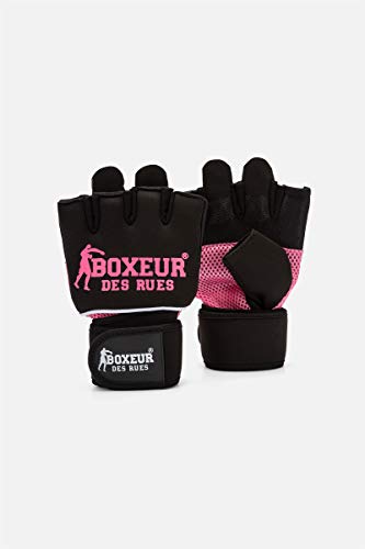 BOXEUR DES RUES - Fit-boxing Gloves In Fuchsia-pink Neoprene With Mesh Inserts, Unisex BOXEUR DES RUES - Fit-boxing Gloves In Fuchsia-pink Neoprene With Mesh Inserts, Unisex