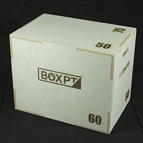 BOXPT equipment CAJÓN PLIOMÉTRICO 50/60/75CM, marrón