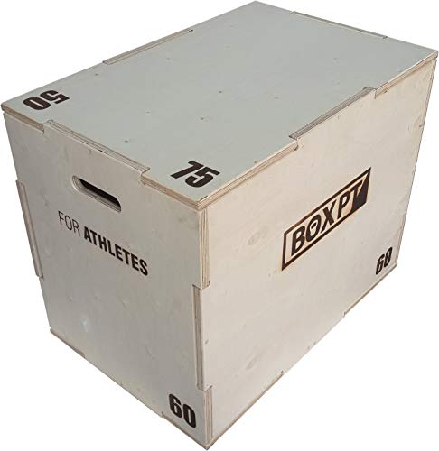 BOXPT equipment CAJÓN PLIOMÉTRICO 50/60/75CM, marrón