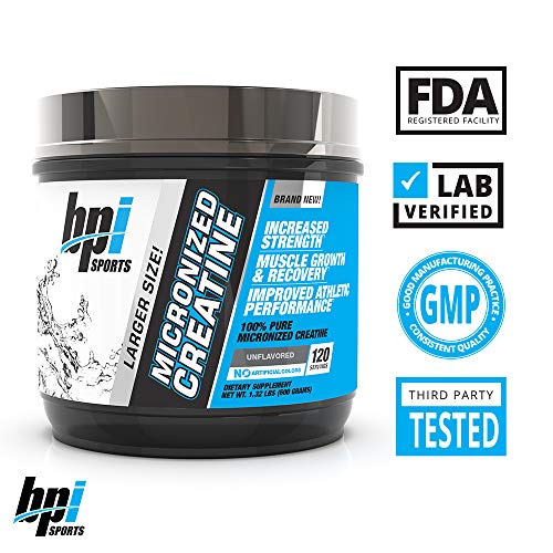 Bpi Sports Micronized creatine (600g) 600 g 1 Unidad Bpi Sports Micronized creatine (600g) 600 g 1 Unidad