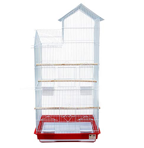 BPS Jaula Grande para Pájaro Pajarera Periquito Canarios con Saltado Perchas para Descanso Comedero 46.5 x 36 x 108 cm Color al Azar (Modelo 2) BPS-1240 BPS Jaula Grande para Pájaro Pajarera Periquito Canarios con Saltado Perchas para Descanso Comedero 46.5 x 36 x 108 cm Color al Azar (Modelo 2) BPS-1240