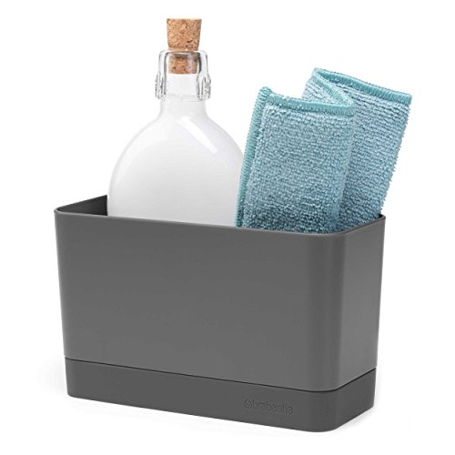 Brabantia Organizador de Fregadero, Gris Oscuro, 8,5 x 19 x 11.5 cm Brabantia Organizador de Fregadero, Gris Oscuro, 8,5 x 19 x 11.5 cm