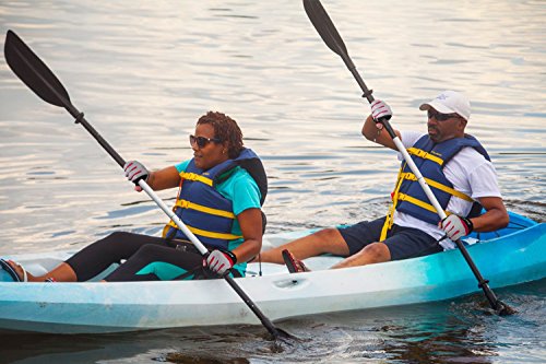 Brace Master Guantes de Hombre Vela, Pesca, Remo, Kayak, Surf, piragüismo, Bote y Deportes acuáticos, Piel en la Palma para Mejorar el Agarre, 3/4 Dedos