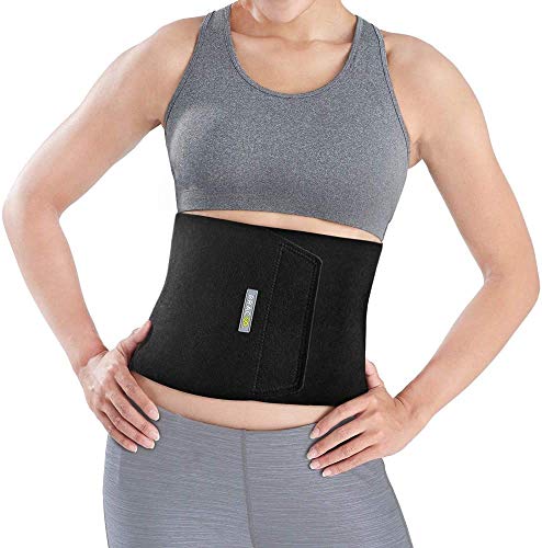 Bracoo SE20 I Cinturón Adelgazante con Efecto Sauna. Acelera la Quema de Calorías Durante Sesiones de Ejercicio. para Vientre Plano Unisex. Talla Única