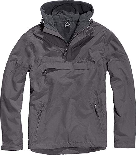 Brandit Windbreaker Chaqueta, Antracita, Large para Hombre