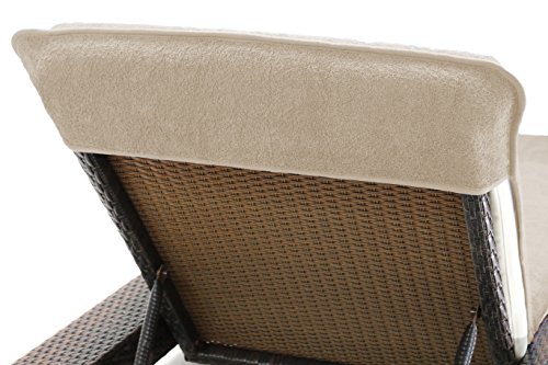 Brandsseller - Funda para tumbona, toalla para playa y piscina, 100% algodón, aprox. 75 x 200 cm, textil, Gris pardo/gris., 75x200 cm Brandsseller - Funda para tumbona, toalla para playa y piscina, 100% algodón, aprox. 75 x 200 cm, textil, Gris pardo/gris., 75x200 cm