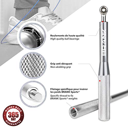 BRANK SPORTS® Comba Crossfit con 3 Cables | Cuerda Saltar Profesional Ajustable | Combas Crossfit Hombre y Mujer | Comba de Boxeo Speed Rope para Entrenamiento Funcional | Garantía 365 días BRANK SPORTS® Comba Crossfit con 3 Cables | Cuerda Saltar Profesional Ajustable | Combas Crossfit Hombre y Mujer | Comba de Boxeo Speed Rope para Entrenamiento Funcional | Garantía 365 días