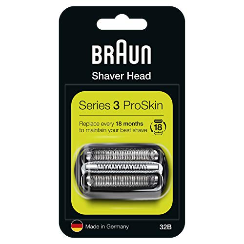 Braun Series 3 32B Cabezal de Recambio Negro para Afeitadora Eléctrica Hombre, Compatible con las Afeitadoras Series 3 ProSkin Braun Series 3 32B Cabezal de Recambio Negro para Afeitadora Eléctrica Hombre, Compatible con las Afeitadoras Series 3 ProSkin