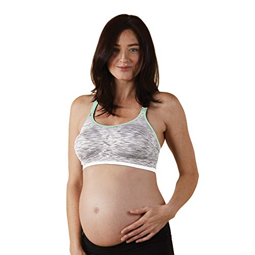 Bravado! Designs - Sujetador de Lactancia y Maternidad sin Costuras, de Seda, para Actividades de bajo Impacto, Talla X - XL - Gris - X-Large Bravado! Designs - Sujetador de Lactancia y Maternidad sin Costuras, de Seda, para Actividades de bajo Impacto, Talla X - XL - Gris - X-Large