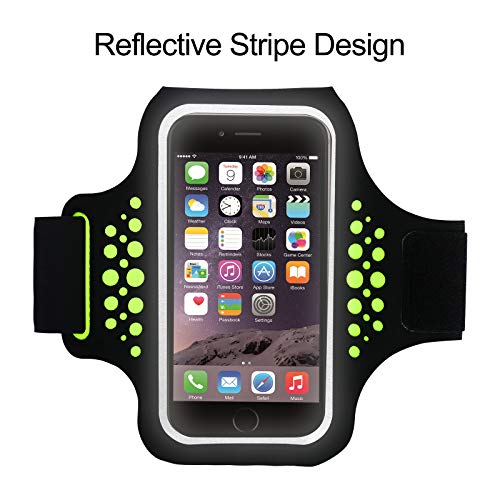 Brazalete Deportivo Running Compatible para Móviles iPhone X/7/8, Galaxy S8/S7/S6, Impermeable a Prueba de Sudor, tienen un Bolsillito, perfecto para Fútbol, Gimnasio o Ciclismo