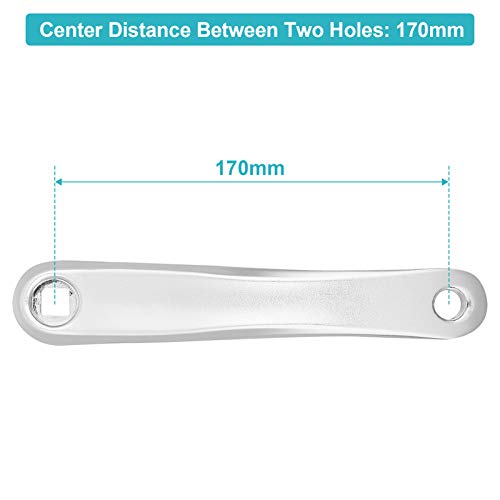 Brazo de Manivela de Bicicleta, Brazo Izquierdo de Manivela de Bicicleta, Brazo de Manivela de Aleación de Aluminio, Brazo de Manivela de Repuesto Izquierdo, Orificio Cuadrado Horizontal, 170 mm Brazo de Manivela de Bicicleta, Brazo Izquierdo de Manivela de Bicicleta, Brazo de Manivela de Aleación de Aluminio, Brazo de Manivela de Repuesto Izquierdo, Orificio Cuadrado Horizontal, 170 mm