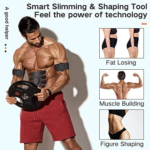 Breett Electroestimulador Muscular, Estimulador Abdominal,ABS Estimulador Muscular para Hombre/Mujer, Abdomen Brazo Piernas Glúteos, Almohadillas de Gel 16pcs (Negro) Breett Electroestimulador Muscular, Estimulador Abdominal,ABS Estimulador Muscular para Hombre/Mujer, Abdomen Brazo Piernas Glúteos, Almohadillas de Gel 16pcs (Negro)