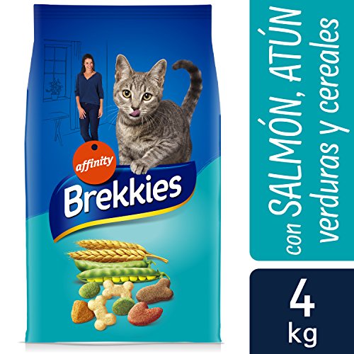 Brekkies Pienso para Gatos con Salmón Atún y Verdura - 4000 gr