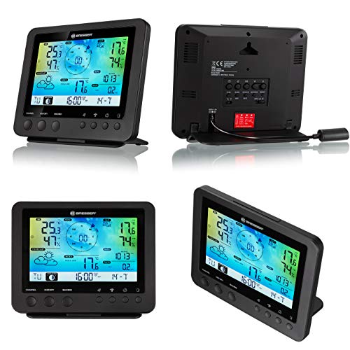 Bresser Profesional Centro METEOROLÓGICO Color 5-EN-1 Sensor-P, Negro Bresser Profesional Centro METEOROLÓGICO Color 5-EN-1 Sensor-P, Negro