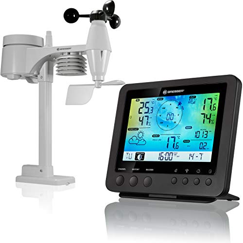 Bresser Profesional Centro METEOROLÓGICO Color 5-EN-1 Sensor-P, Negro Bresser Profesional Centro METEOROLÓGICO Color 5-EN-1 Sensor-P, Negro