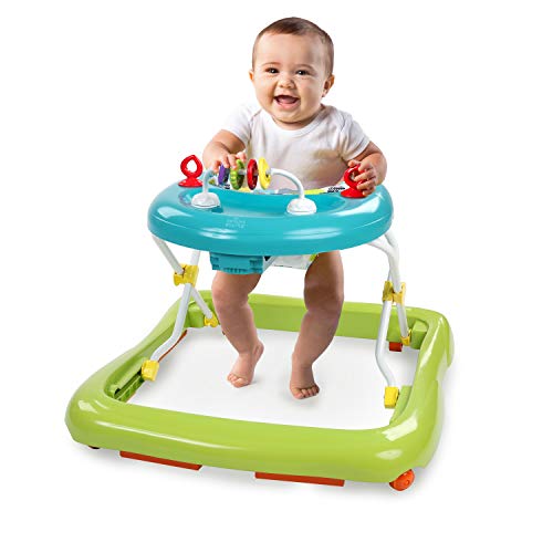 Bright Starts, Andador y Centro de actividades Giggling Safari con 3 alturas regulables, asiento acolchado, patas de goma antideslizantes Bright Starts, Andador y Centro de actividades Giggling Safari con 3 alturas regulables, asiento acolchado, patas de goma antideslizantes