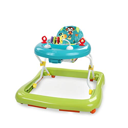 Bright Starts, Andador y Centro de actividades Giggling Safari con 3 alturas regulables, asiento acolchado, patas de goma antideslizantes Bright Starts, Andador y Centro de actividades Giggling Safari con 3 alturas regulables, asiento acolchado, patas de goma antideslizantes