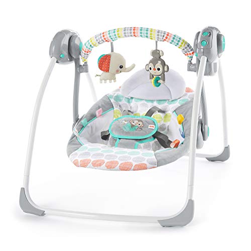 Bright Starts, Columpio compacto plegable - Whimsical Wild Bright Starts, Columpio compacto plegable - Whimsical Wild
