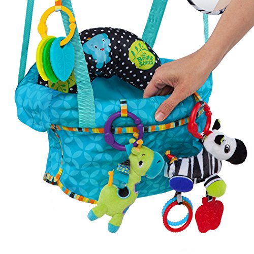 Bright Starts, Saltador para puertas Bounce'n Spring Deluxe con altura regulable y juguetes amovibles Bright Starts, Saltador para puertas Bounce'n Spring Deluxe con altura regulable y juguetes amovibles