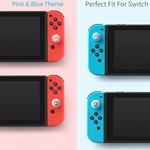 Brillie 4 Piezas Cat Claw Design Thumb Grip Caps, Cubierta De Silicona Suave Joystick Cap para Nintendo Switch & Lite Y Joy-con Controller Brillie 4 Piezas Cat Claw Design Thumb Grip Caps, Cubierta De Silicona Suave Joystick Cap para Nintendo Switch & Lite Y Joy-con Controller