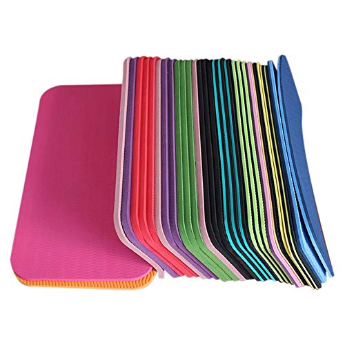 Brillie Cojín de Rodilla de Yoga Cojín de Rodilla para Yoga Colchoneta de Yoga Antideslizante Resistente a la Humedad para Ejercicio de Tabla Pilates, Color Aleatorio