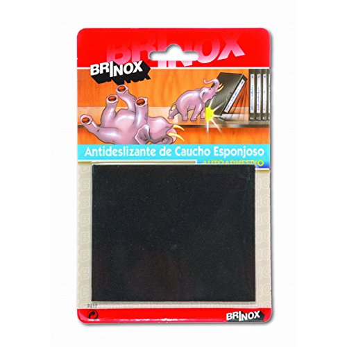 Brinox B78100N Antideslizante de caucho, Negro, 100 x 85 mm Brinox B78100N Antideslizante de caucho, Negro, 100 x 85 mm