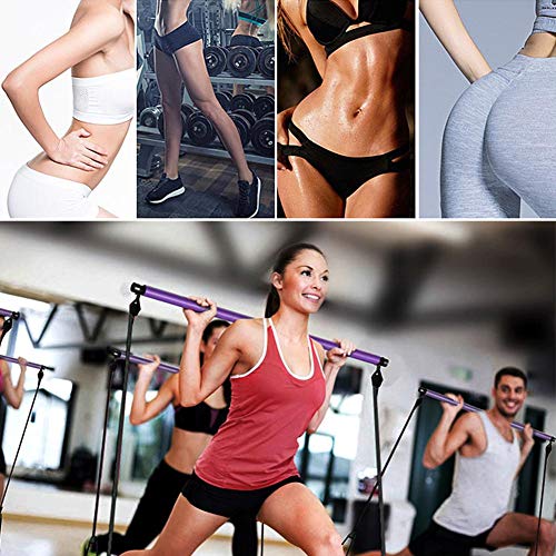 briskay Kit De Barra De Pilates Portátil con Banda De Resistencia Toning Barre Yoga Pilates Stick Barra De Ejercicio De Yoga con Bucle De Pie para Gimnasio En Casa, Entrenamiento De Cuerpo briskay Kit De Barra De Pilates Portátil con Banda De Resistencia Toning Barre Yoga Pilates Stick Barra De Ejercicio De Yoga con Bucle De Pie para Gimnasio En Casa, Entrenamiento De Cuerpo