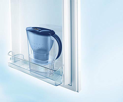 BRITA Marella azul Pack Ahorro – Jarra de Agua Filtrada con 3 cartuchos MAXTRA+, Filtro de agua BRITA que reduce la cal y el cloro, Agua filtrada para un sabor óptimo, 2.4L BRITA Marella azul Pack Ahorro – Jarra de Agua Filtrada con 3 cartuchos MAXTRA+, Filtro de agua BRITA que reduce la cal y el cloro, Agua filtrada para un sabor óptimo, 2.4L