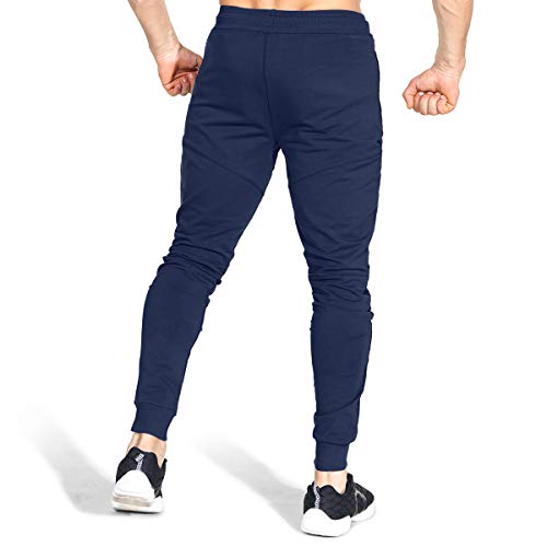 Brokig Vertex Gym Pantalones de chándal para hombre, con bolsillos, para correr y hacer jogging