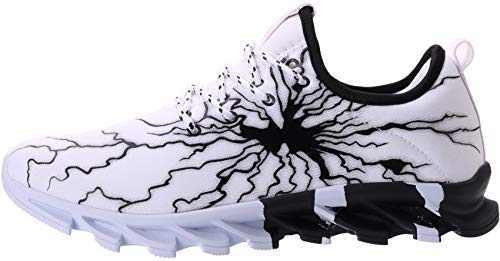 BRONAX Zapatos para Correr Hombre Zapatillas de Deportes Tenis Deportivas Running Calzado Trekking Sneakers Gimnasio Transpirables Casual Montaña Blanco Negro 39 BRONAX Zapatos para Correr Hombre Zapatillas de Deportes Tenis Deportivas Running Calzado Trekking Sneakers Gimnasio Transpirables Casual Montaña Blanco Negro 39