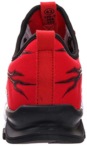 BRONAX Zapatos para Correr Hombre Zapatillas de Deportes Tenis Deportivas Running Calzado Trekking Sneakers Gimnasio Transpirables Casual Montaña Rojo 39
