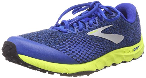 Brooks PureGrit 7, Zapatillas de Running Hombre, Multicolor (Blue/Lime/Black 492), 40 EU