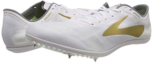 Brooks Wire V5, Zapatillas de Running Unisex Adulto, Blanco (White/Gold 102), 45 EU