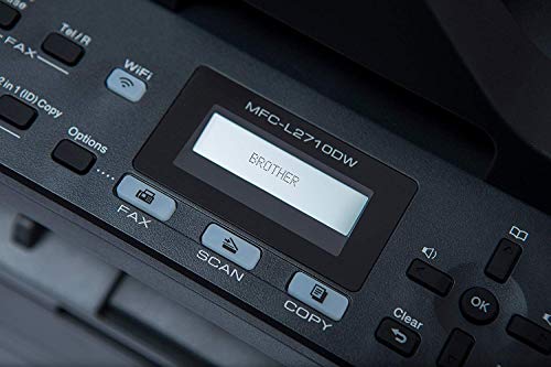 Brother MFCL2710DW - Impresora multifunción láser monocromo con fax e impresión dúplex (30 ppm, USB 2.0, Wifi, Ethernet, Wifi Direct, procesador de 600 MHz, memoria de 64 MB) gris