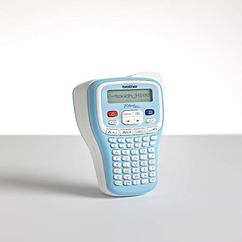 Brother PTH100 - Rotuladora electrónica de mano con diseño ergonómico (con pantalla LCD), color azul claro Brother PTH100 - Rotuladora electrónica de mano con diseño ergonómico (con pantalla LCD), color azul claro