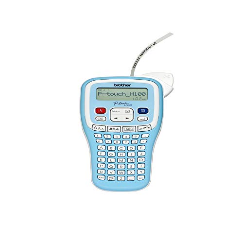 Brother PTH100 - Rotuladora electrónica de mano con diseño ergonómico (con pantalla LCD), color azul claro Brother PTH100 - Rotuladora electrónica de mano con diseño ergonómico (con pantalla LCD), color azul claro