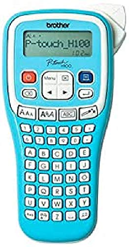 Brother PTH100 - Rotuladora electrónica de mano con diseño ergonómico (con pantalla LCD), color azul claro Brother PTH100 - Rotuladora electrónica de mano con diseño ergonómico (con pantalla LCD), color azul claro