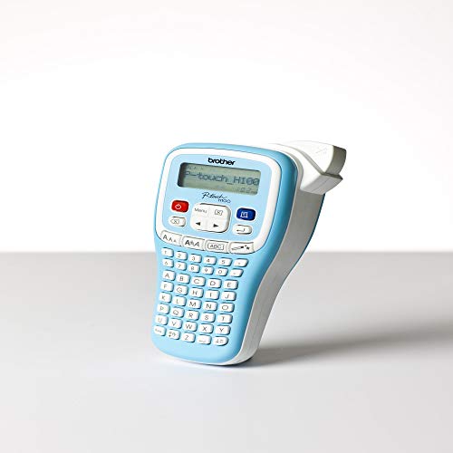 Brother PTH100 - Rotuladora electrónica de mano con diseño ergonómico (con pantalla LCD), color azul claro Brother PTH100 - Rotuladora electrónica de mano con diseño ergonómico (con pantalla LCD), color azul claro