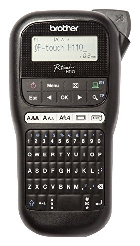 Brother PTH110 - Rotuladora electrónica de mano con diseño ergonómico para el hogar y la oficina, con teclado QWERTY Brother PTH110 - Rotuladora electrónica de mano con diseño ergonómico para el hogar y la oficina, con teclado QWERTY