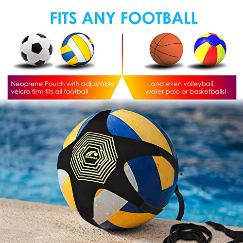 BROTOU Fútbol Trainer, Football Trainer Banda,Football Kick Trainer Banda elástica para Entrenamiento de fútbol para Estudiante Niños Adultos (1 Pack)