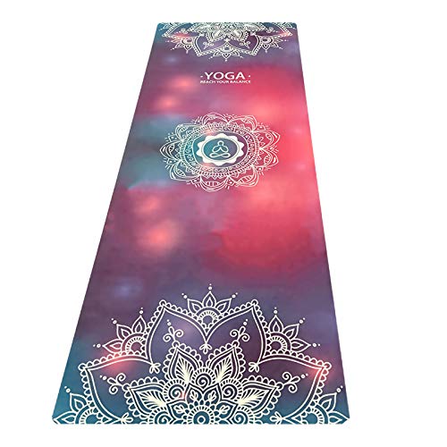 BRZSACR Estera de Yoga de Viaje Ultrafina de Gamuza, Suave, Antideslizante, Absorbente del Sudor, de 1/16 de Pulgada de Grosor, Estera de Yoga Plegable, Viene con Bolsa de Transporte BRZSACR Estera de Yoga de Viaje Ultrafina de Gamuza, Suave, Antideslizante, Absorbente del Sudor, de 1/16 de Pulgada de Grosor, Estera de Yoga Plegable, Viene con Bolsa de Transporte