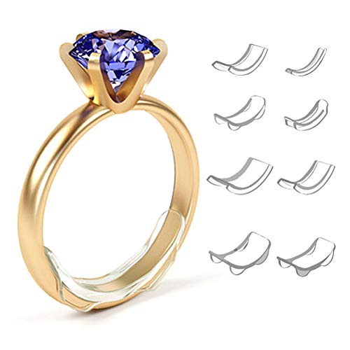 BSMEAN Ajustador de Tamaño de Anillo Protectores de Anillo Invisibles para Anillos Sueltos Calibradores de Anillos Se Ajustan a Cualquier Anillo Anillo Separador BSMEAN Ajustador de Tamaño de Anillo Protectores de Anillo Invisibles para Anillos Sueltos Calibradores de Anillos Se Ajustan a Cualquier Anillo Anillo Separador