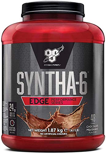 BSN Nutrition Syntha 6 Edge Whey Protein Isolate, Proteinas para Masa Muscular, Suplementos Deportivos en Polvo con Proteinas Whey, Batido de Chocolate, 48 Porciones, 1.87kg BSN Nutrition Syntha 6 Edge Whey Protein Isolate, Proteinas para Masa Muscular, Suplementos Deportivos en Polvo con Proteinas Whey, Batido de Chocolate, 48 Porciones, 1.87kg