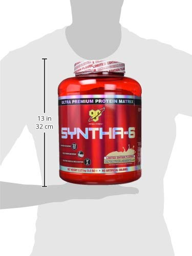 BSN Syntha 6 Ultra-Premium Proteínas en Polvo para Aumentar Masa Muscular y Recuperación, Tarta de Queso de Vainilla, 48 Porciones, 2.26 kg