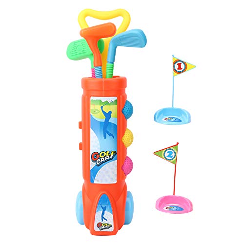 BTER Regalos para niños pequeños Juego de Mini Palos de Golf portátil, Juguete Educativo temprano, para Juegos al Aire Libre para Jugar en Interiores, Entre Padres e Hijos